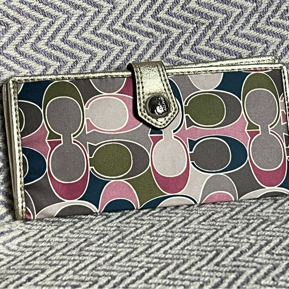 Coach Multicolor Patterned Wallet - image 1